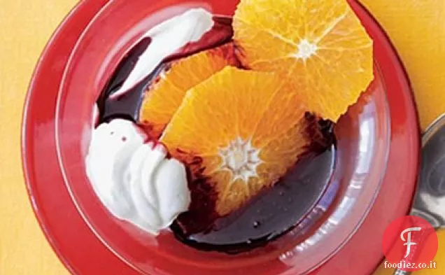 Arance speziate con yogurt greco