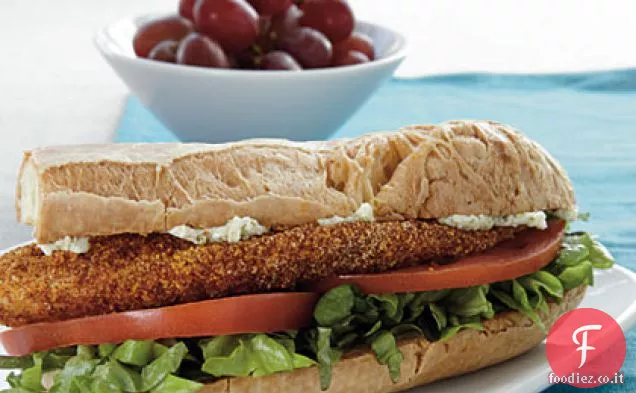 Farina di mais-Panini Tilapia in crosta con burro di lime