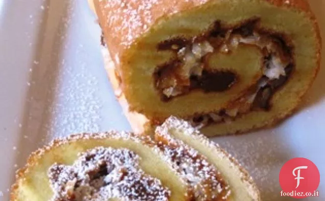 Dulce de Leche e Rotolo di cocco (Pionono de Arequipe Y Coco)