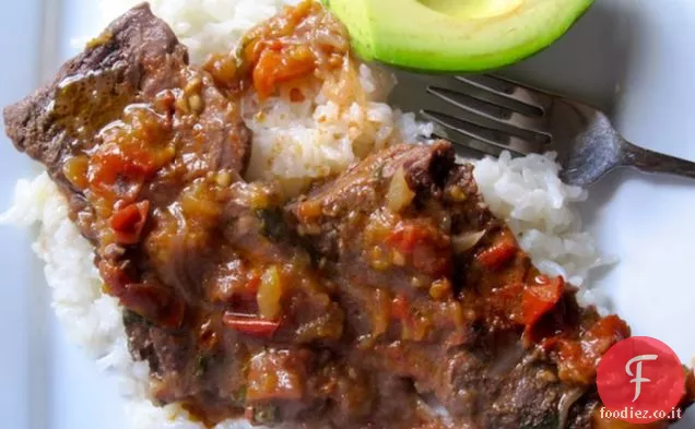 Bistec a la Criolla (bistecca creola alla colombiana)