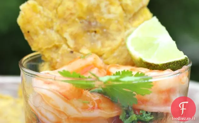 Ceviche di Camarones (Ceviche di gamberi colombiani)