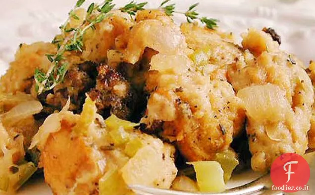 New England Ripieno di salsiccia con castagne