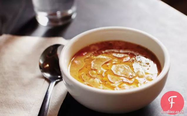 Zuppa di piselli con Foie Gras