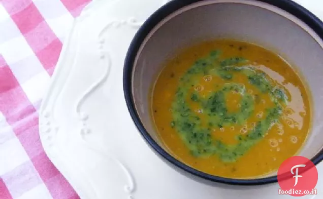 Zuppa di zucca arrosto e salvia