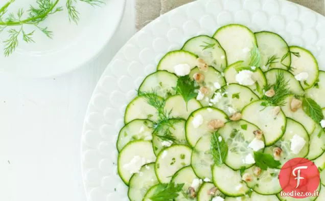 Ricetta insalata di carpaccio di cetrioli e zucchine