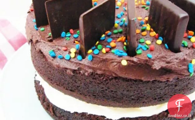 Cioccolato umido dopo otto torta