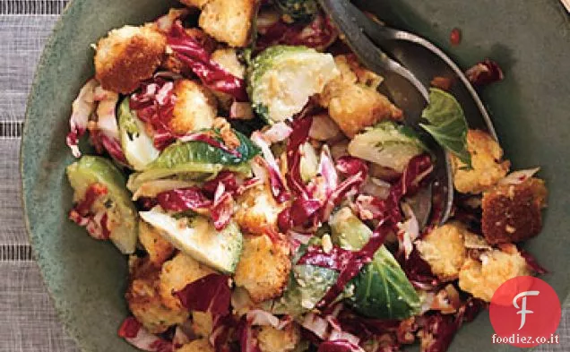 Panettone Panzanella con Pancetta e Cavoletti di Bruxelles
