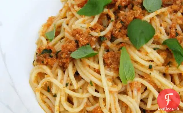 Spaghetti al Pesto alla Siciliana