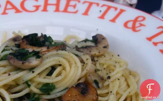 Spaghetti ai Funghi e Carciofi