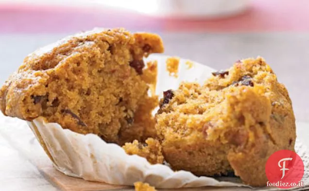 Muffin di zucca e mirtillo