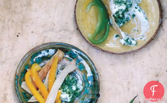 Salsa di yogurt speziato con Pita e peperoni