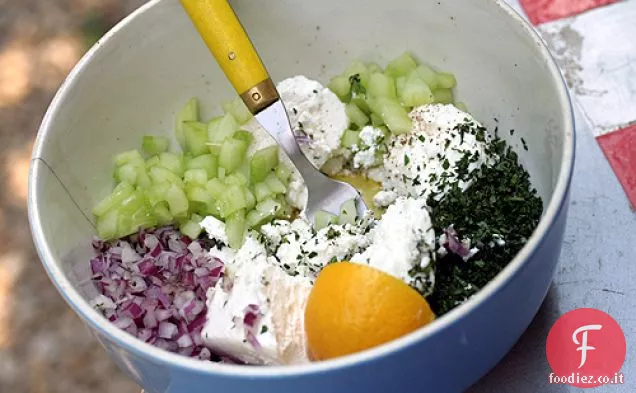 Insalata di cetrioli e feta