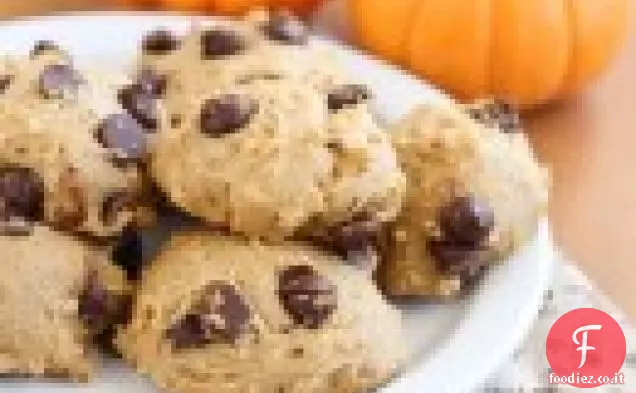 Biscotti al cioccolato di zucca più sani