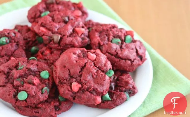 Biscotti di velluto rosso più sani