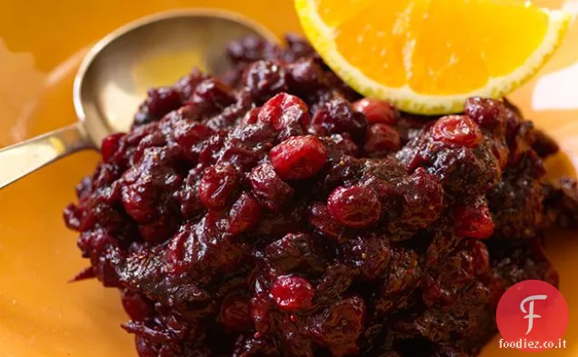 Chutney di mirtilli rossi, fichi e Pinot nero