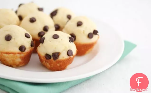 Mini cioccolato chip pancake muffin