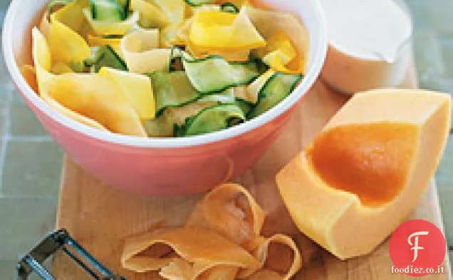 Insalata di cetrioli, melone e zucca