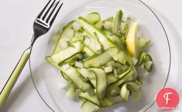 Tagliatelle di zucchine alla Menta, Cetriolo e Limone