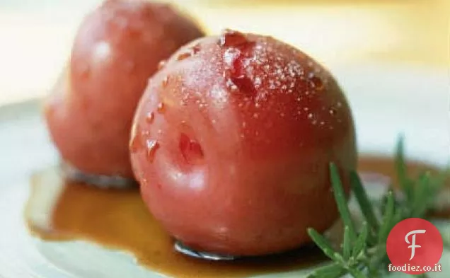 Prugne Zuccherate con Sciroppo Balsamico e Rosmarino