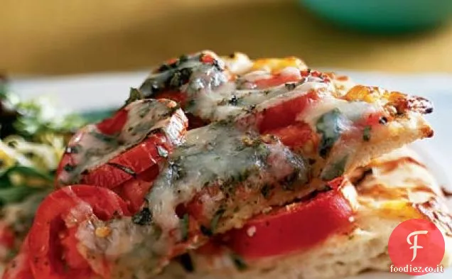 Pizza al pomodoro e Basilico