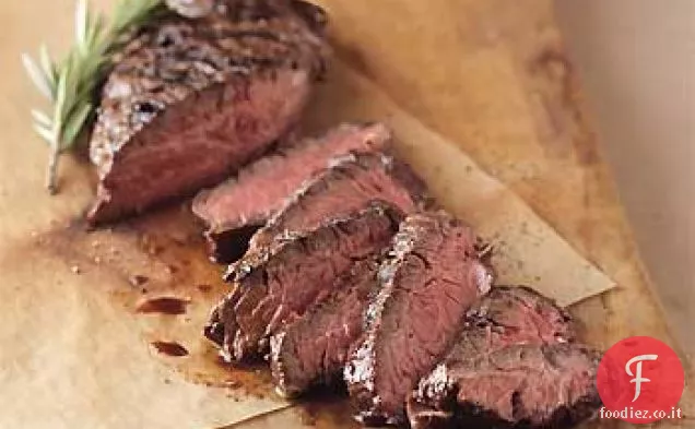 Birra alla griglia in padella-Bistecca al gancio marinata