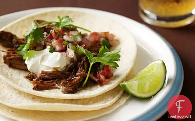 Tacos di maiale tirato