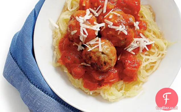 Spaghetti Zucca e polpette