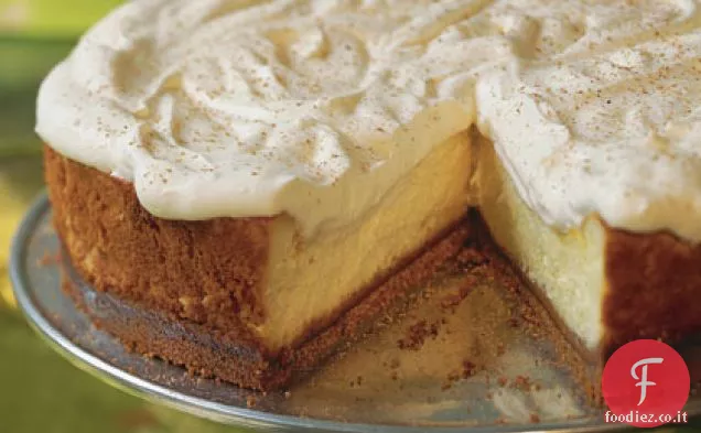 Cheesecake allo zabaione con crosta di Gingersnap