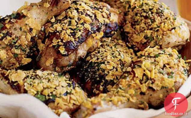 Pollo al latticello con cornflakes croccanti
