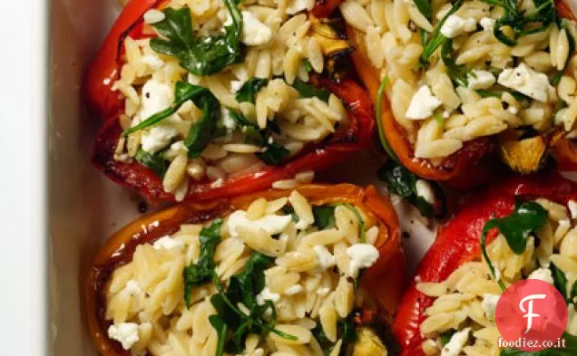 Peperoni ripieni di Orzo