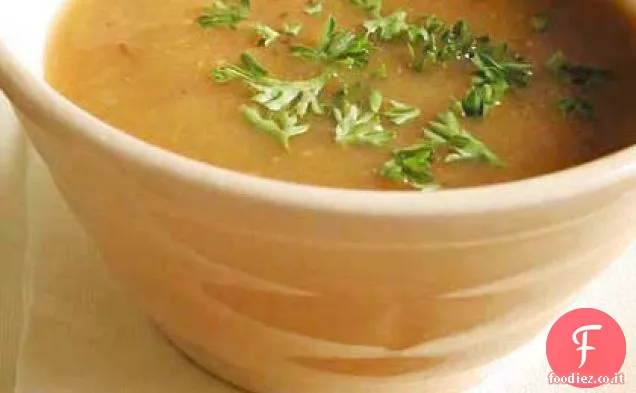 Zuppa cremosa di cipolla arrostita