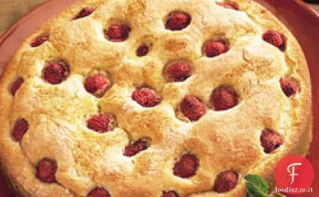 Torta di Lamponi con Marsala, Crème Fraîche e Lamponi