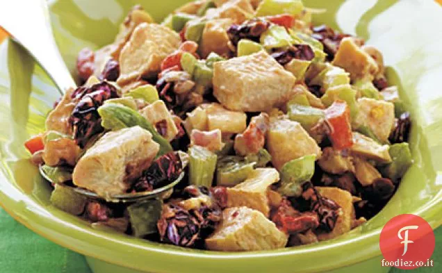 Insalata di pollo con peperoni arrostiti