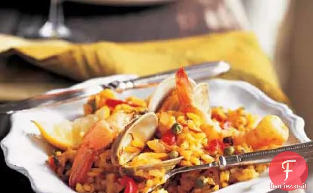 Paella di frutti di mare