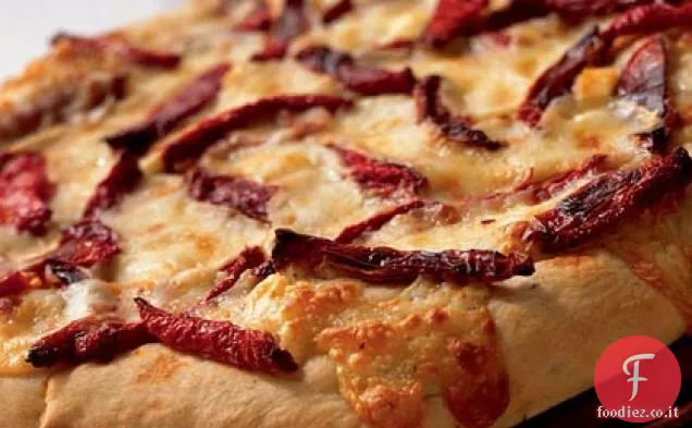 Focaccia con Pomodori Secchi, Rosmarino e Fontina