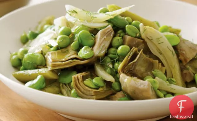 Verdure primaverili brasate