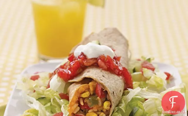 Fagioli fritti e Burritos di riso