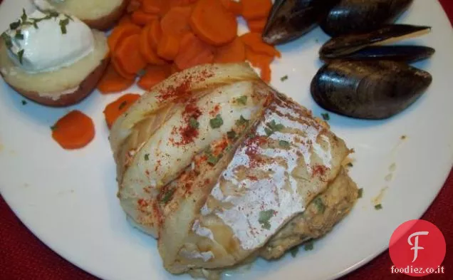 Filetto di pesce ripieno di granchio