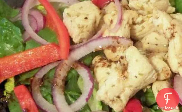 Insalata di spinaci di pollo caldo