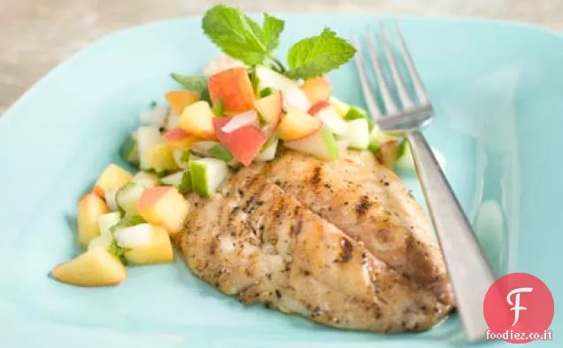 Salsa di pesche e cetrioli