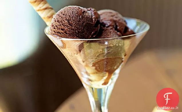 Sorbetto al cioccolato agrodolce