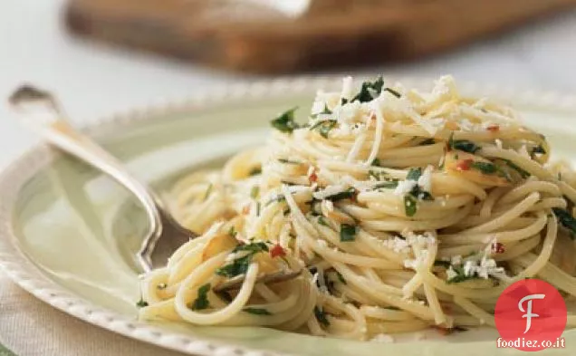 Spaghettini con Olio e Aglio