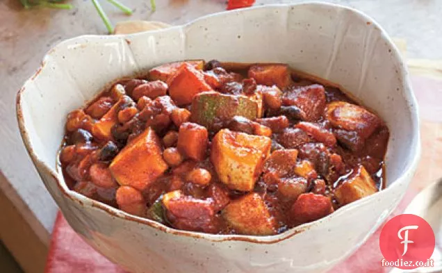 Chili vegetariano in grande quantità