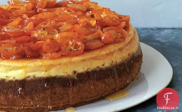 Cheesecake all'arancia con Kumquat canditi