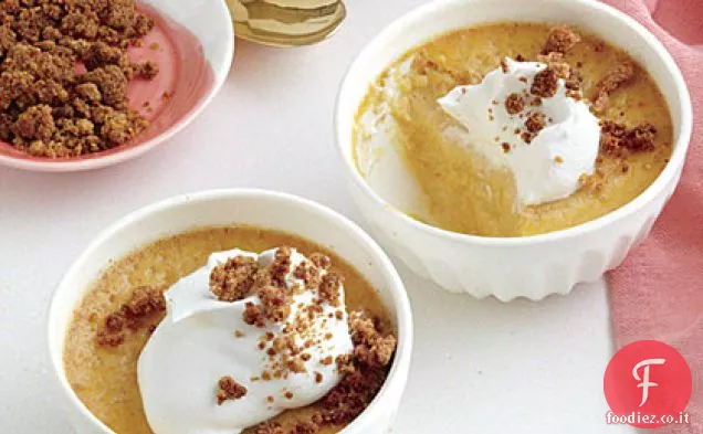 Crema pasticcera di zucca con Crumble di Graham