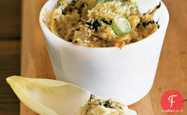 Tuffo caldo di carciofi e spinaci