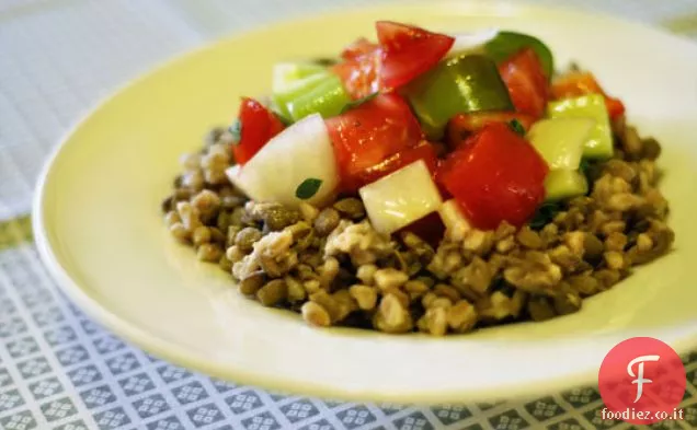 Insalata di lenticchie di fine estate