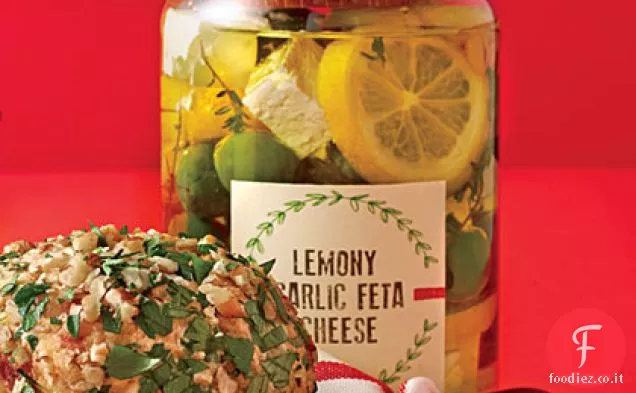 Formaggio Feta all'aglio al limone