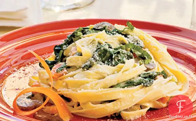 Fettuccine-Lancio di verdure