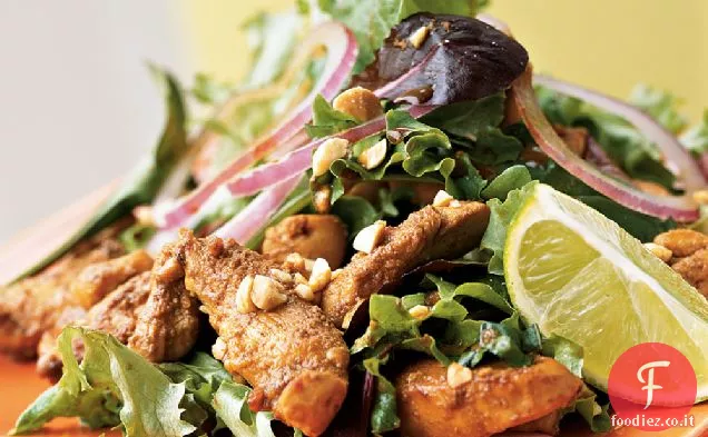 Insalata di pollo saltata in padella